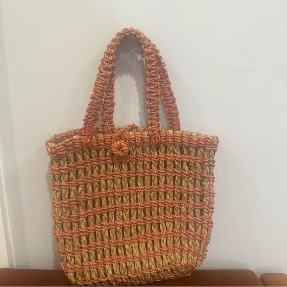LOFT Handbags - Straw Raffia Small Tote Spring Summer Ann Taylor Loft